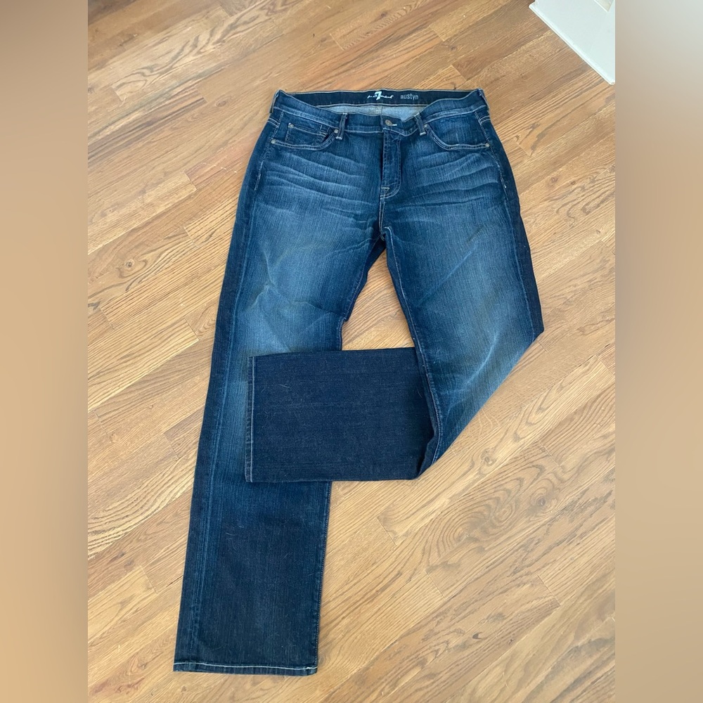 7 For All Mankind Austyn Men’s Jeans Denim Dark Wash 36” Waist 34” length